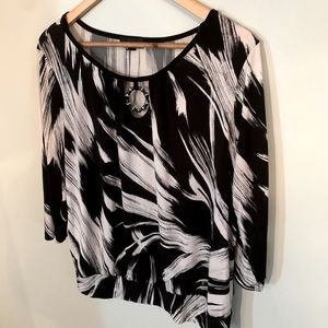 B&W Blouse